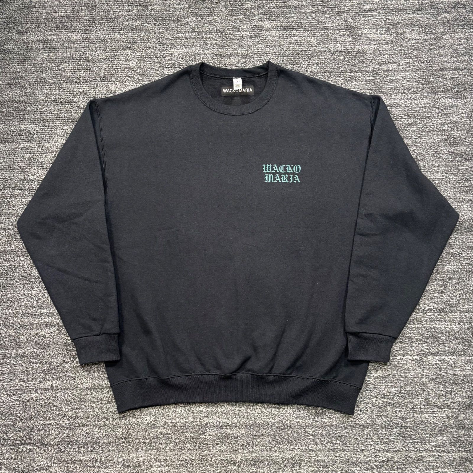 美品 WACKO MARIA CREW NECK SWEAT SHIRT (TYPE-2) BLACK XL 