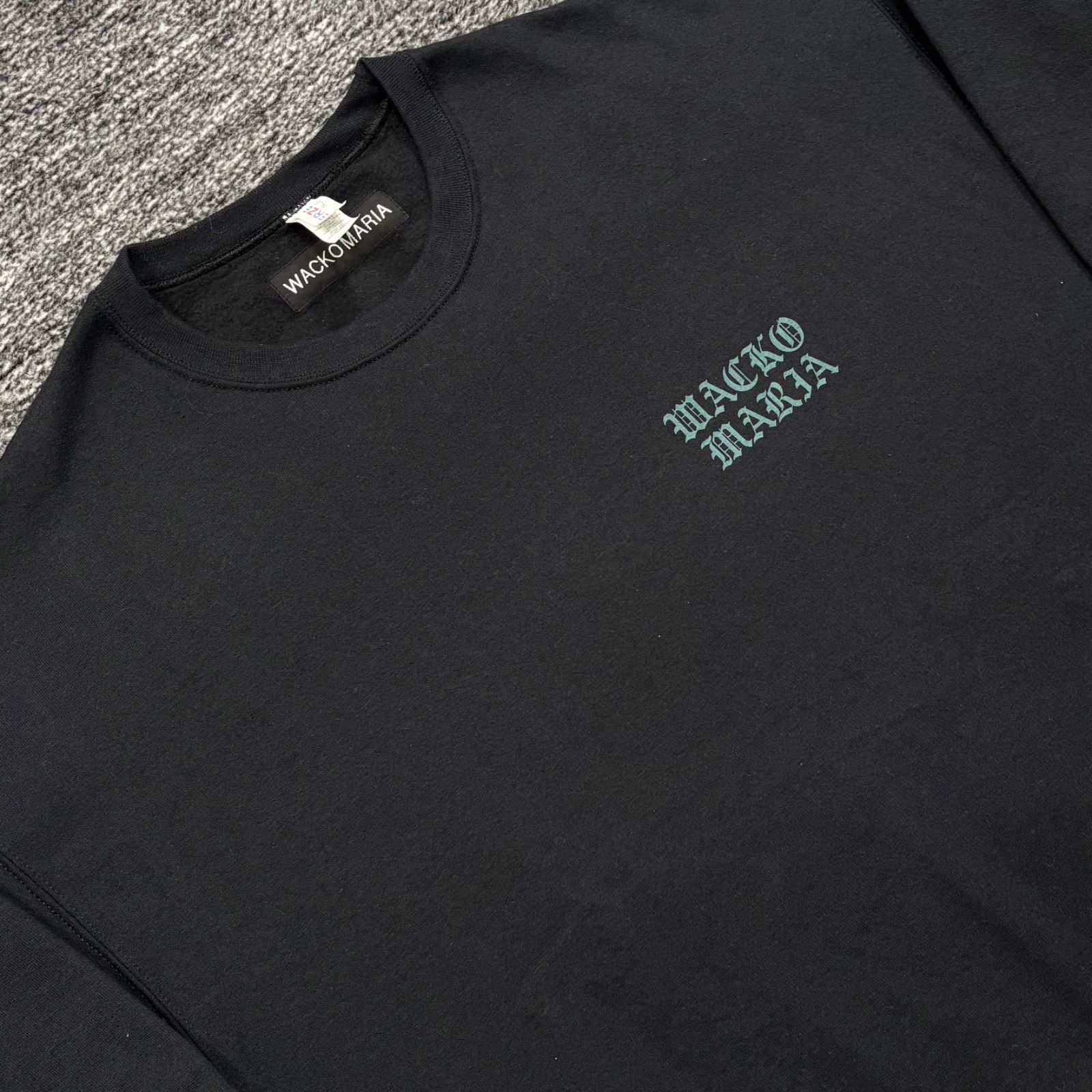 美品 WACKO MARIA CREW NECK SWEAT SHIRT (TYPE-2) BLACK XL 