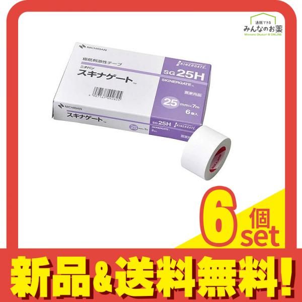 ニチバン スキナゲート スモールパック 25mm×7m 6巻入 (SG25H) 6個セット まとめ売り 8,818円
