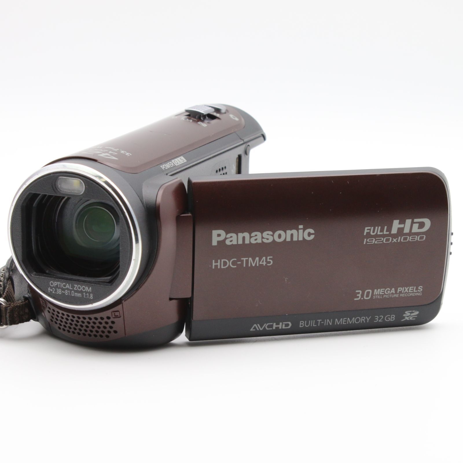 【美品】Panasonic ビデオカメラ　HDC-TM45 ブラウン　動作確認済 美品】Panasonic ビデオカメラ HDC-TM45 ブラウン 動作確認済 【公式通販】