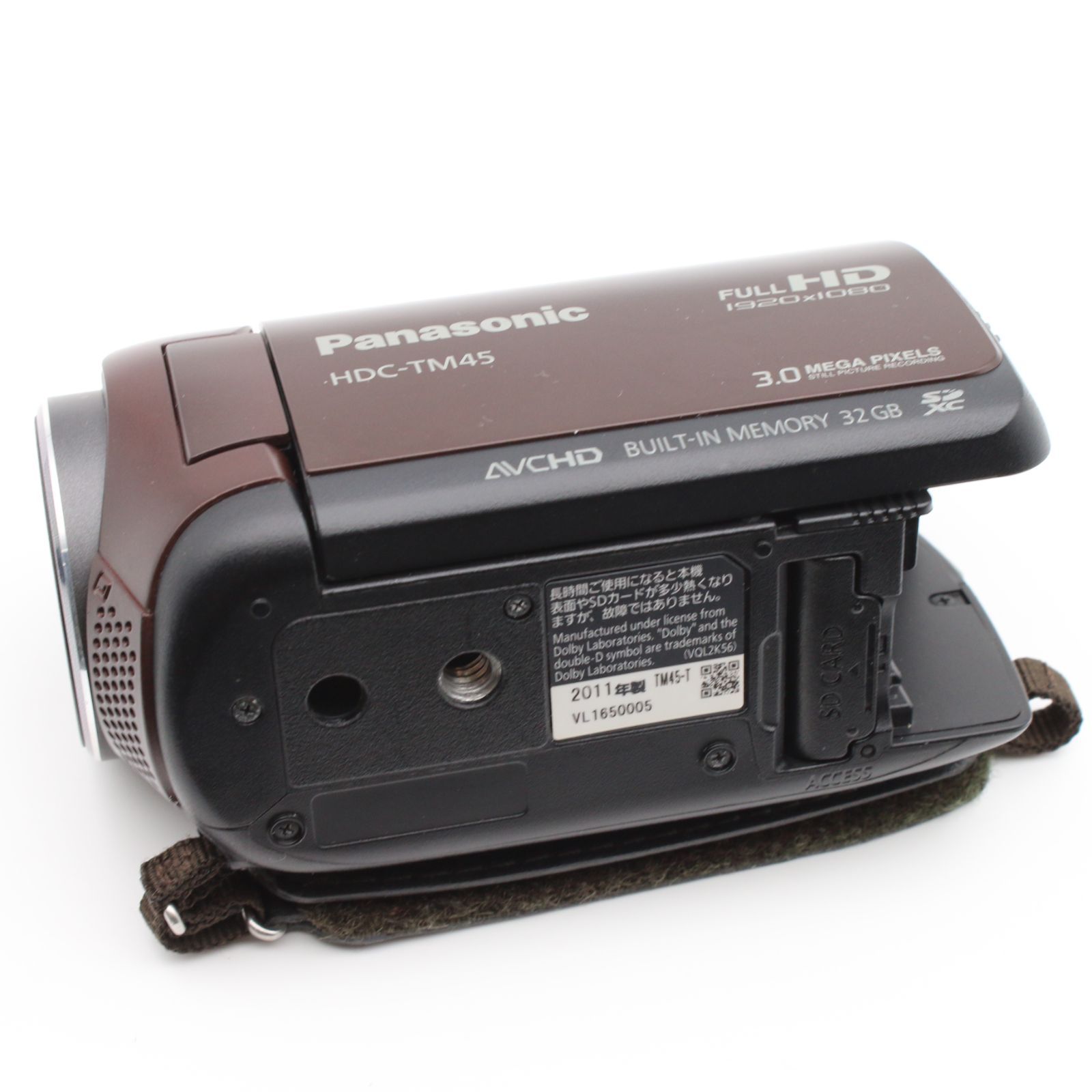 美品】Panasonic ビデオカメラ HDC-TM45 ブラウン 動作確認済 【公式通販】