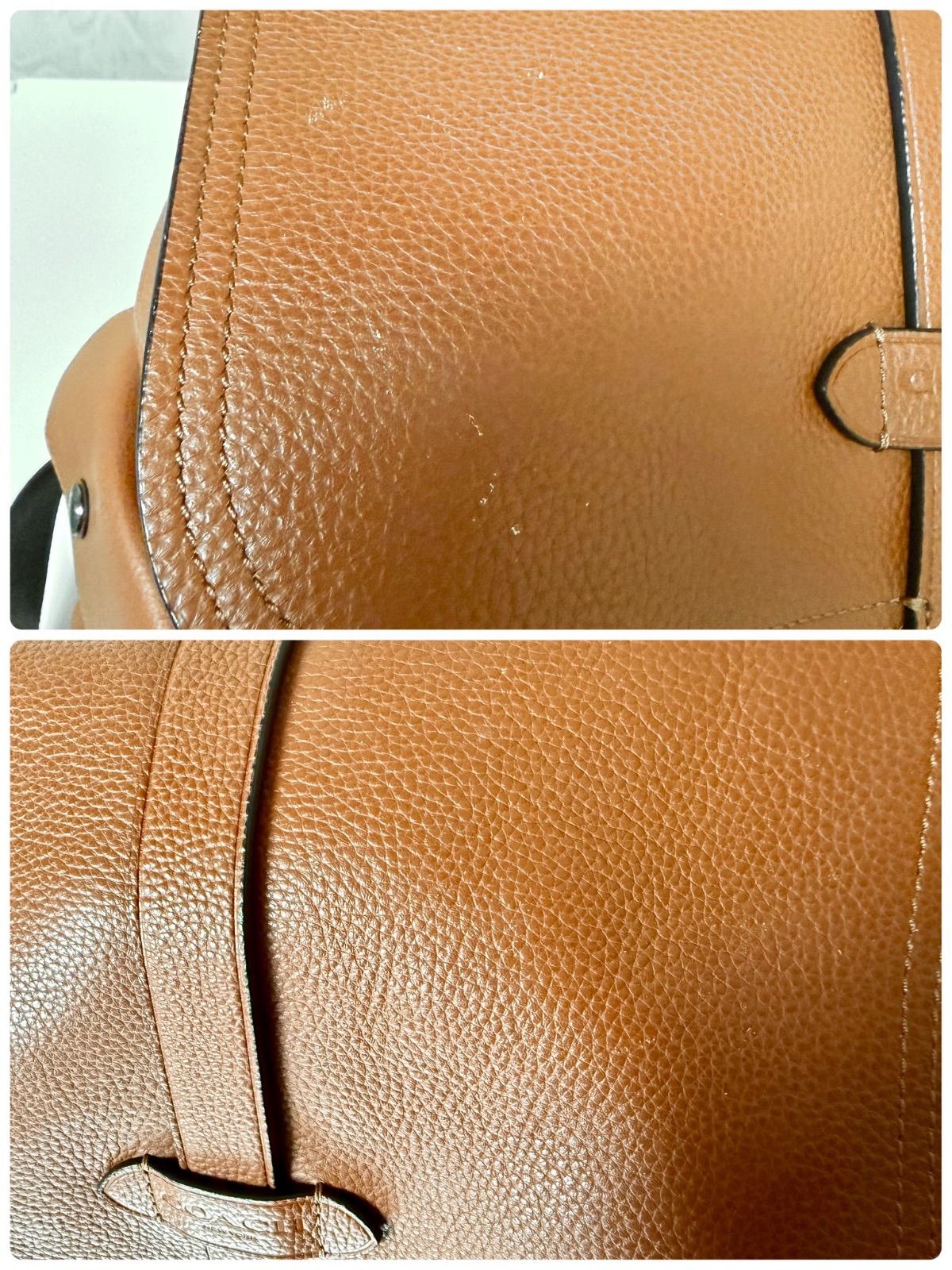 良品】COACH コーチ リュック ハドソン レザー バックパック ブラウン