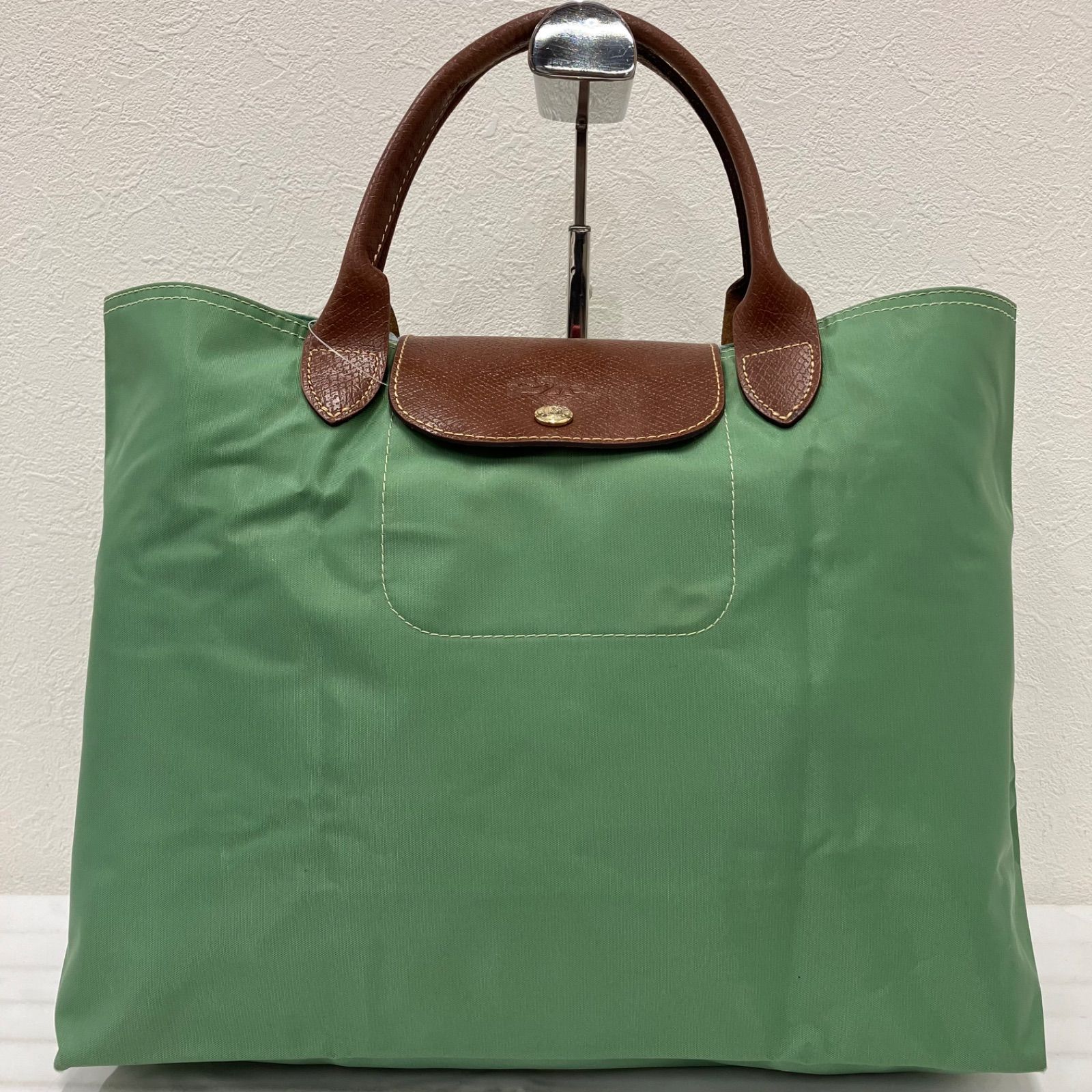2316 LONGCHAMP ロンシャン ハンドバッグ ルプリアージュ グリーン 