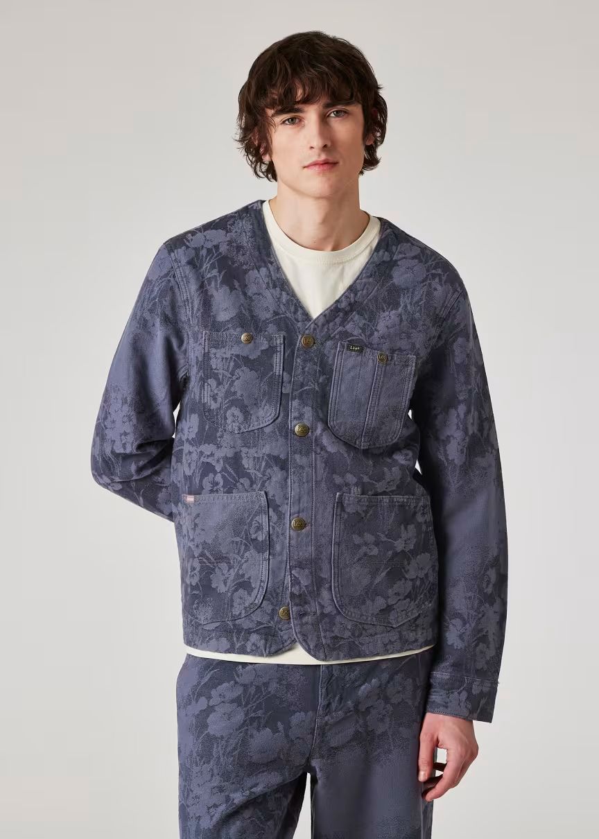 Paul Smith × Lee 25ss Jacquard Collarless Chore Coat S ポール