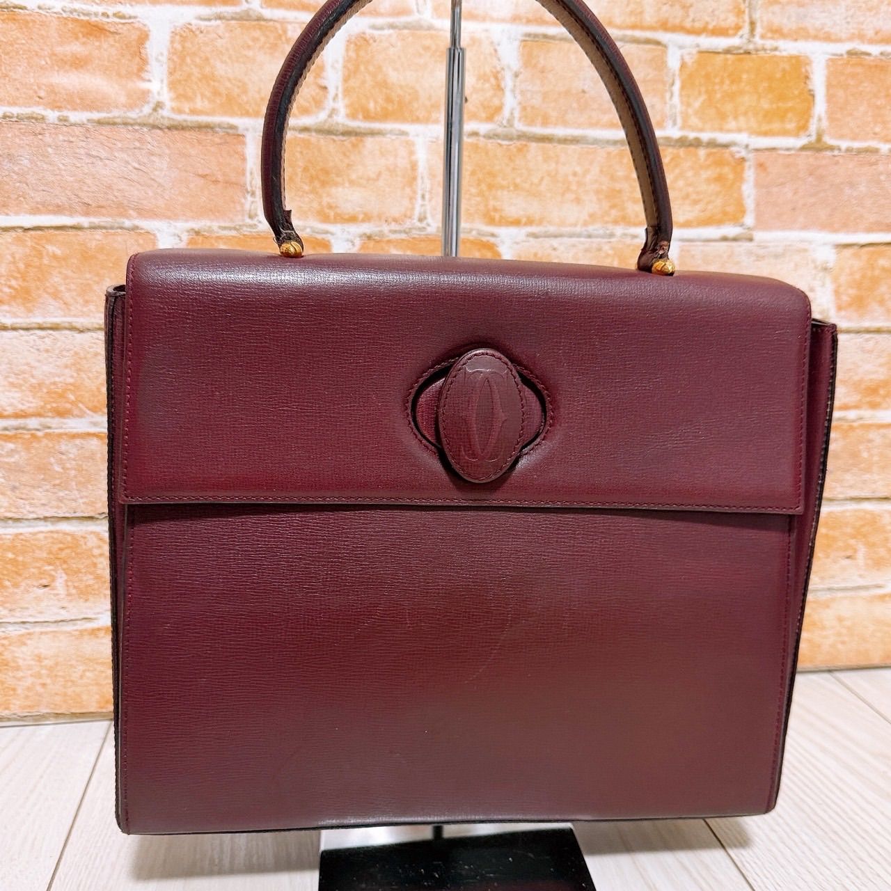 美品) Cartier(カルティエ)ハンドバッグ マストライン ターンロック 