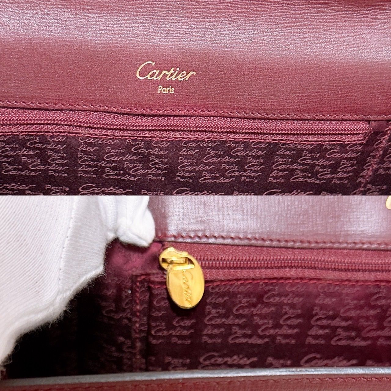 美品) Cartier(カルティエ)ハンドバッグ マストライン ターンロック 