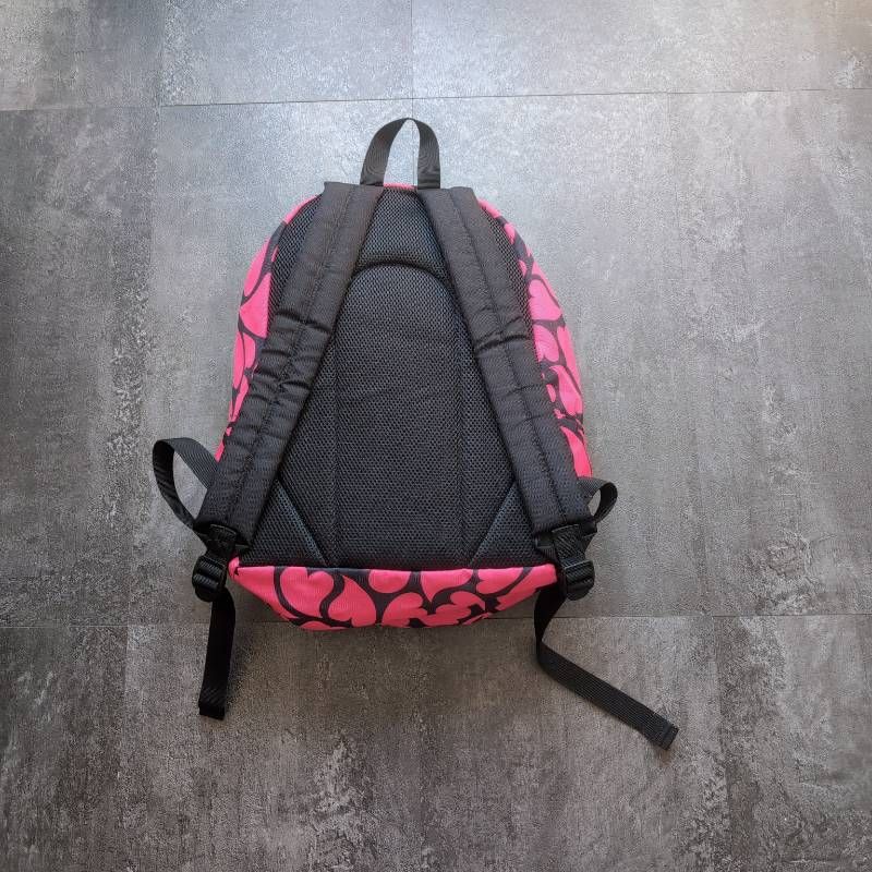 OUTDOOR PRODUCTS Backpack Pink Black Heart Pattern Print Daypack