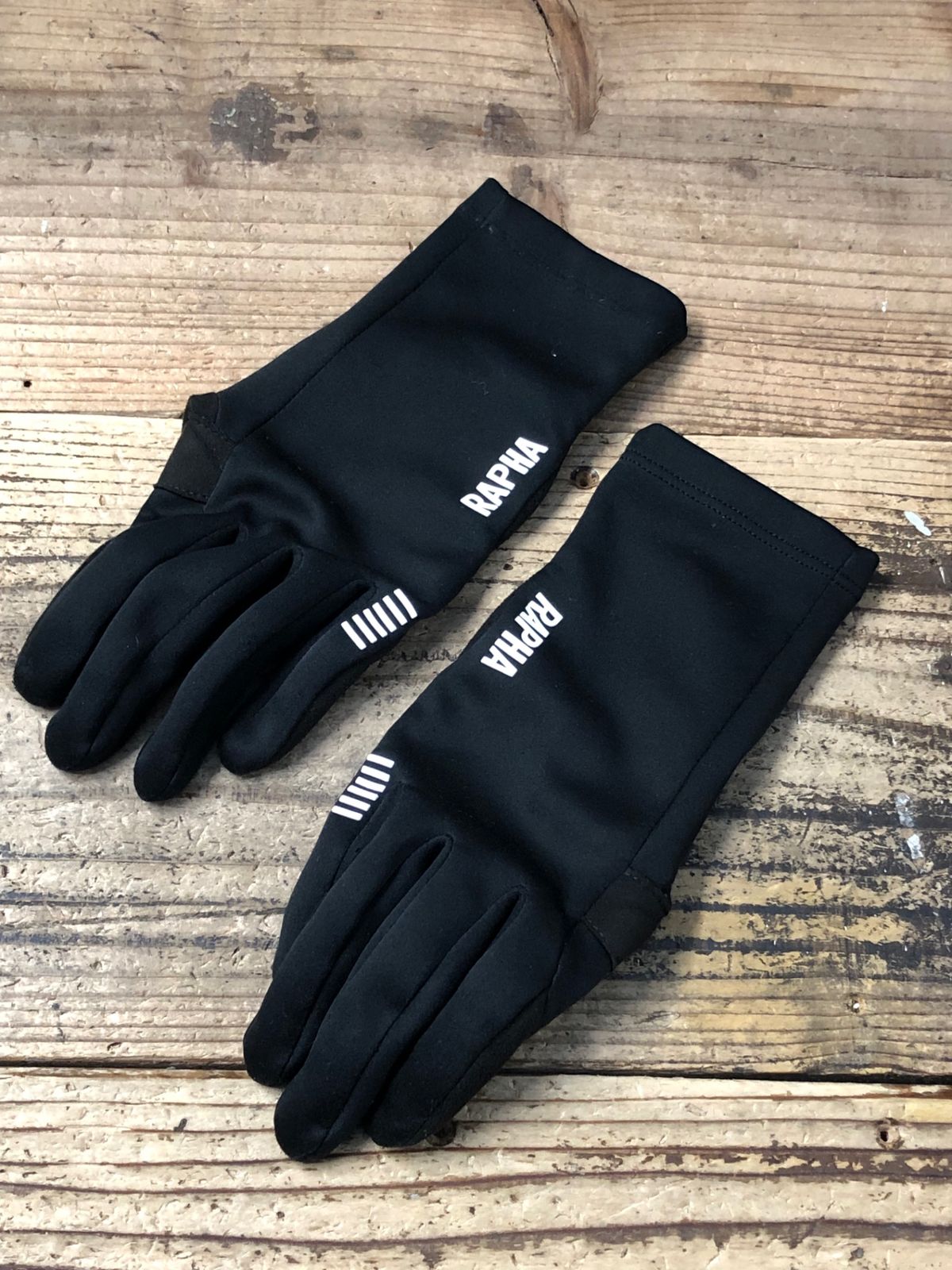 KC834 ラファ Rapha PRO TEAM GLOVE 長指 グローブ 黒 S - メルカリ