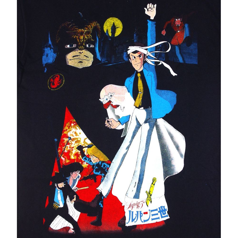 440 Lupin the 3rd ルパン三世 Tシャツ ブラック Lサイズ 半袖 