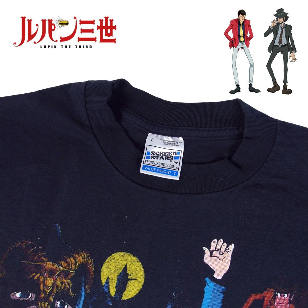 440 Lupin the 3rd ルパン三世 Tシャツ ブラック Lサイズ 半袖