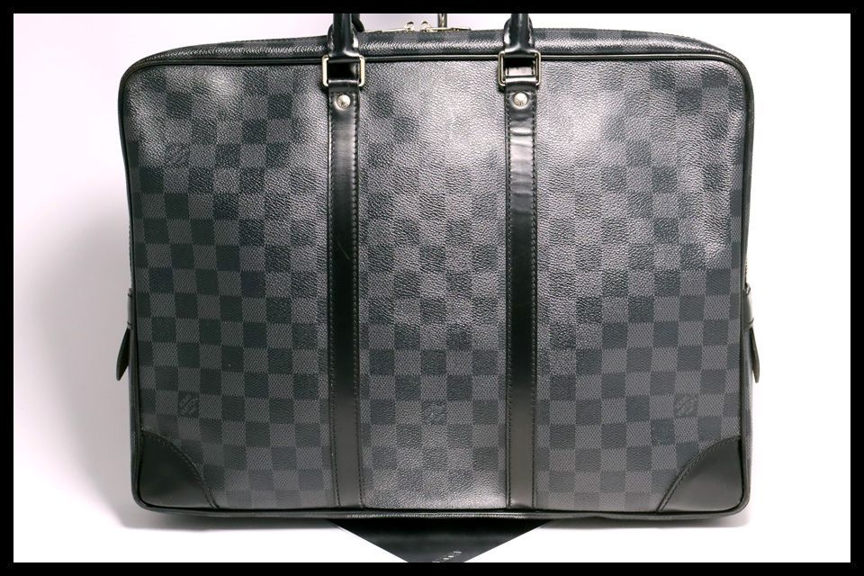 □LOUIS VUITTON ダミエグラフィット PDV レザー ビジネスバッグ