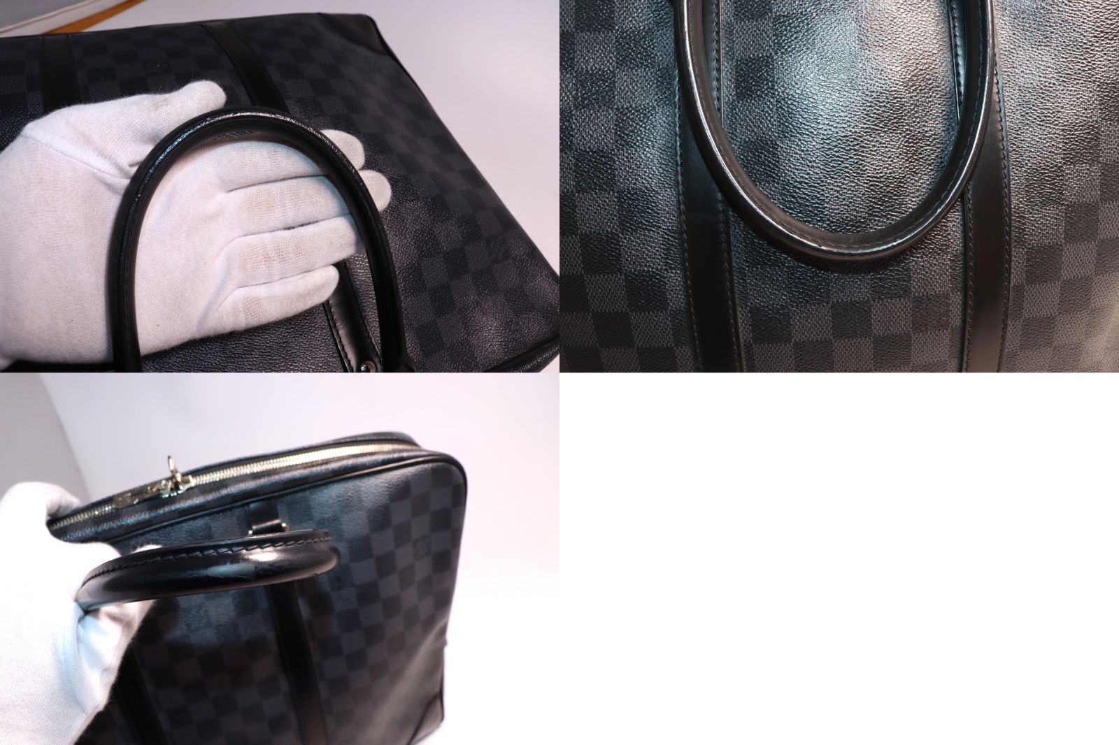 □LOUIS VUITTON ダミエグラフィット PDV レザー ビジネスバッグ