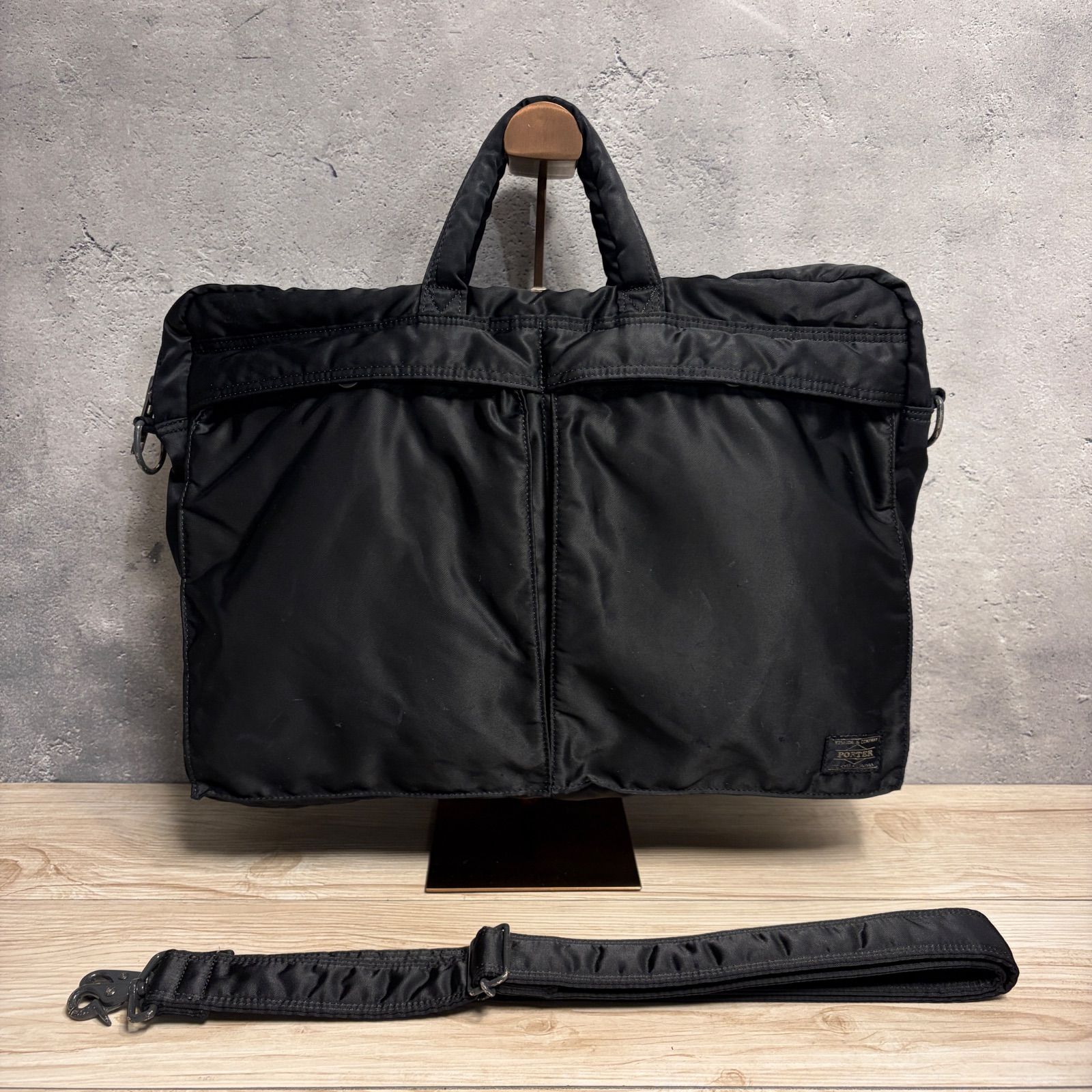 極美品■PORTER ポーター タンカー ビジネス ショルダーバック 2way ✨PORTER タンカー 2WAY ビジネスバッグ ブラック γ↑-897 - メルカリ