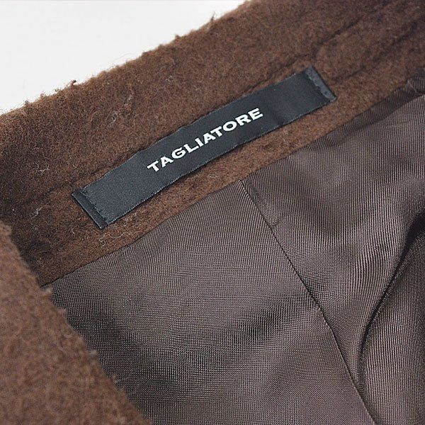 タリアトーレ RICH ダブル チェスターコート 42 ブラウン TAGLIATORE