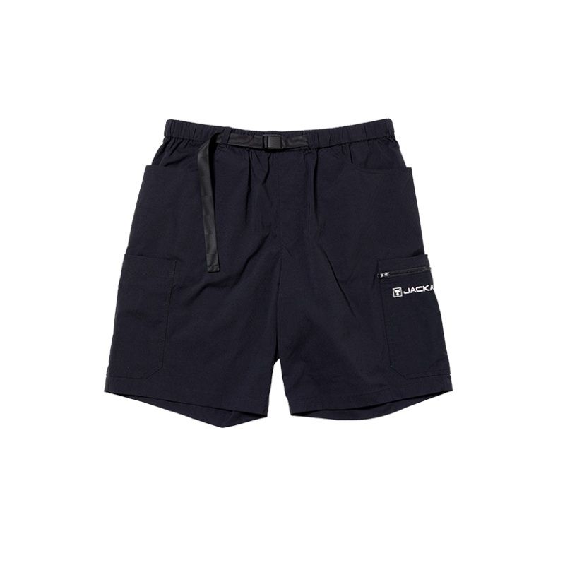 PA-B004 フィッシングショートパンツ XXL ブラック / 撥水 大型ポケット 半ズボン 夏物