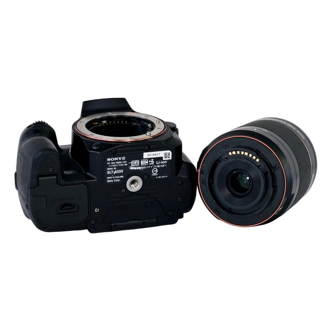 良品】 SONY ソニー α55 SLT-A55V 55-200mm SAM ボディ レンズセット 