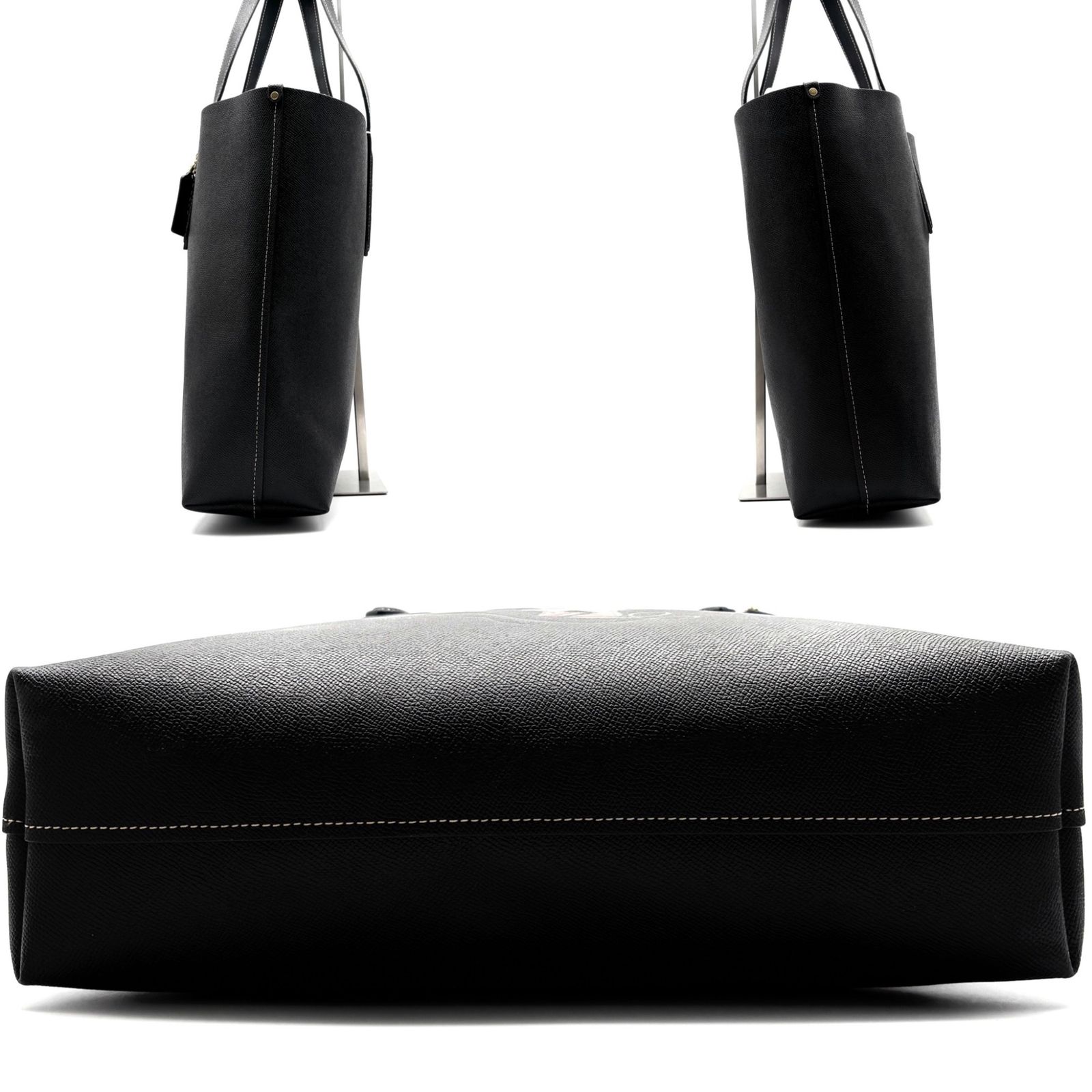 極美品 COACH コーチ レキシー 恐竜 トートバッグ レザー ブラック 黒 