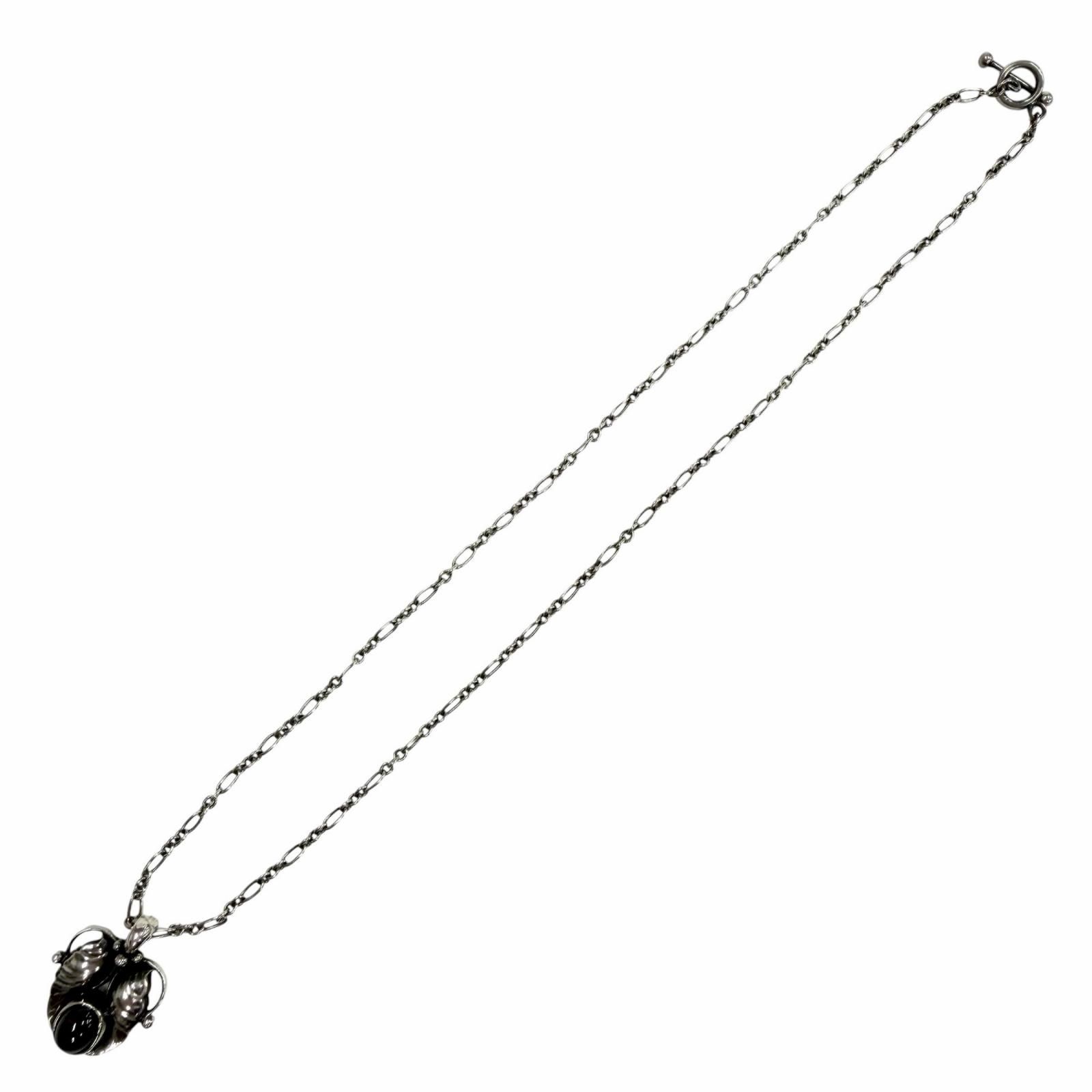 美品◇Georg Jensen ジョージジェンセン 1994 925 ガーネット イヤー