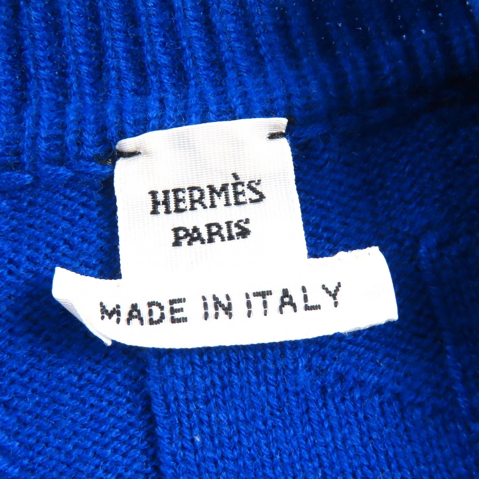 極美品★HERMES エルメス 24SS 4E2611D3 ウール100％ Hモチーフ クルーネック 長袖 ニット ブルー 38 イタリア製 正規品 レディース 極美品△HERMES エルメス 24SS 4E2611D3 ウール100％ Hモチーフ 総柄