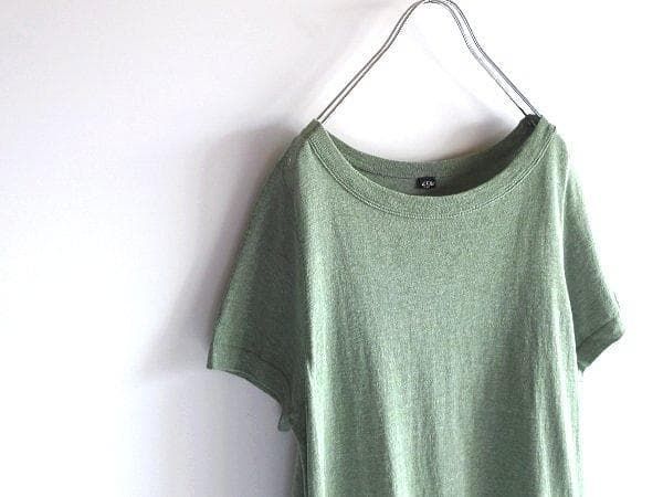 45R 45rpm R刺繍 擬麻綿 リネンライクコットン ギマニットのチュニック