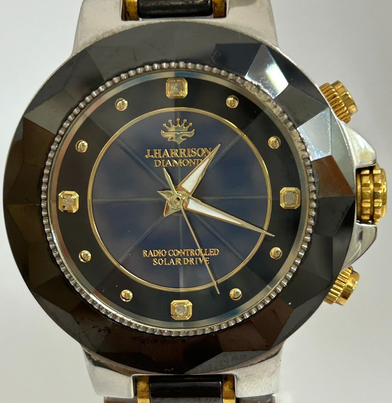 加】稼働 J.Harrison DIAMOND 電波ソーラー 腕時計 JH-024M 