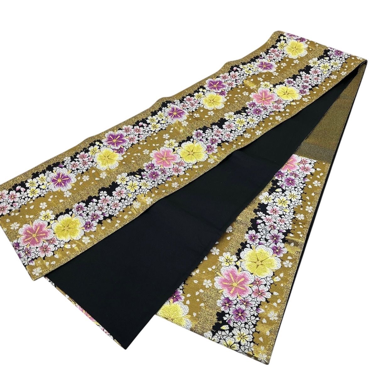 美品 逸品 可憐 豪華 金駒刺繍 正絹 振袖 正絹 袋帯セット K1328