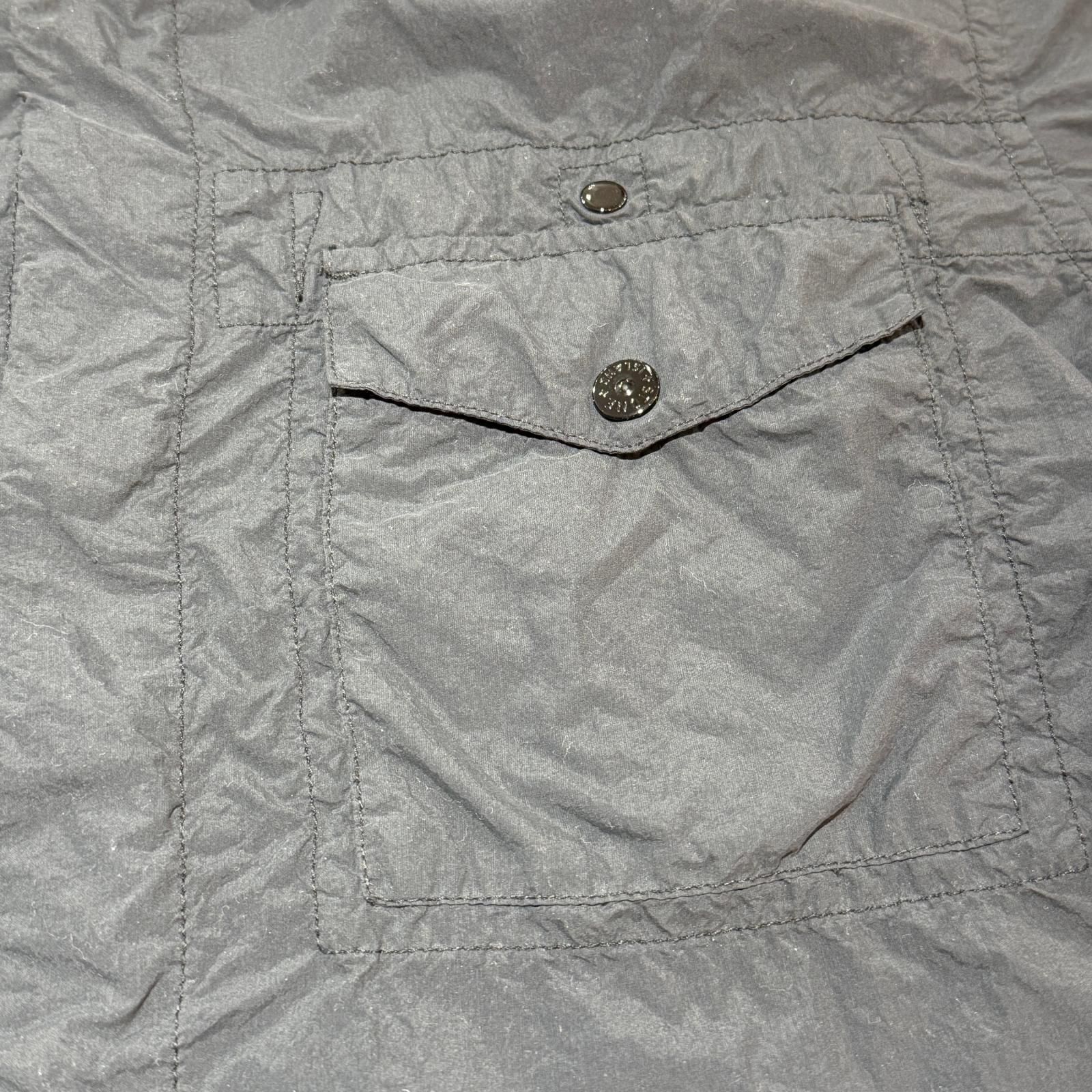 国内正規 STONE ISLAND Black Ghost Nylon Button-Up Shirt ゴースト 