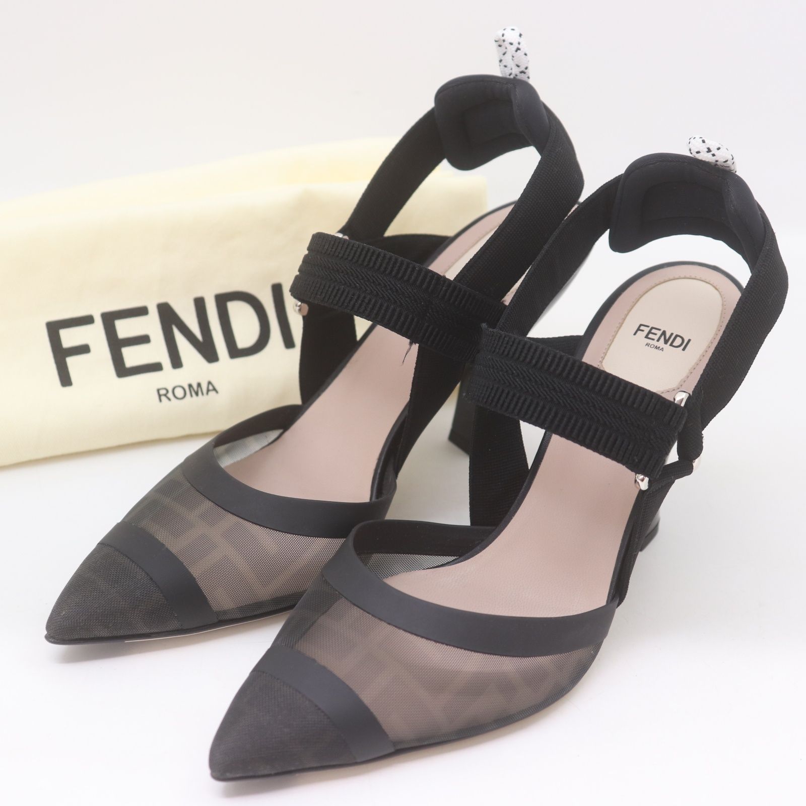 ITVTVCFBDR5E 美品 FENDI Colibri フェンディ コリブリ パンプス 