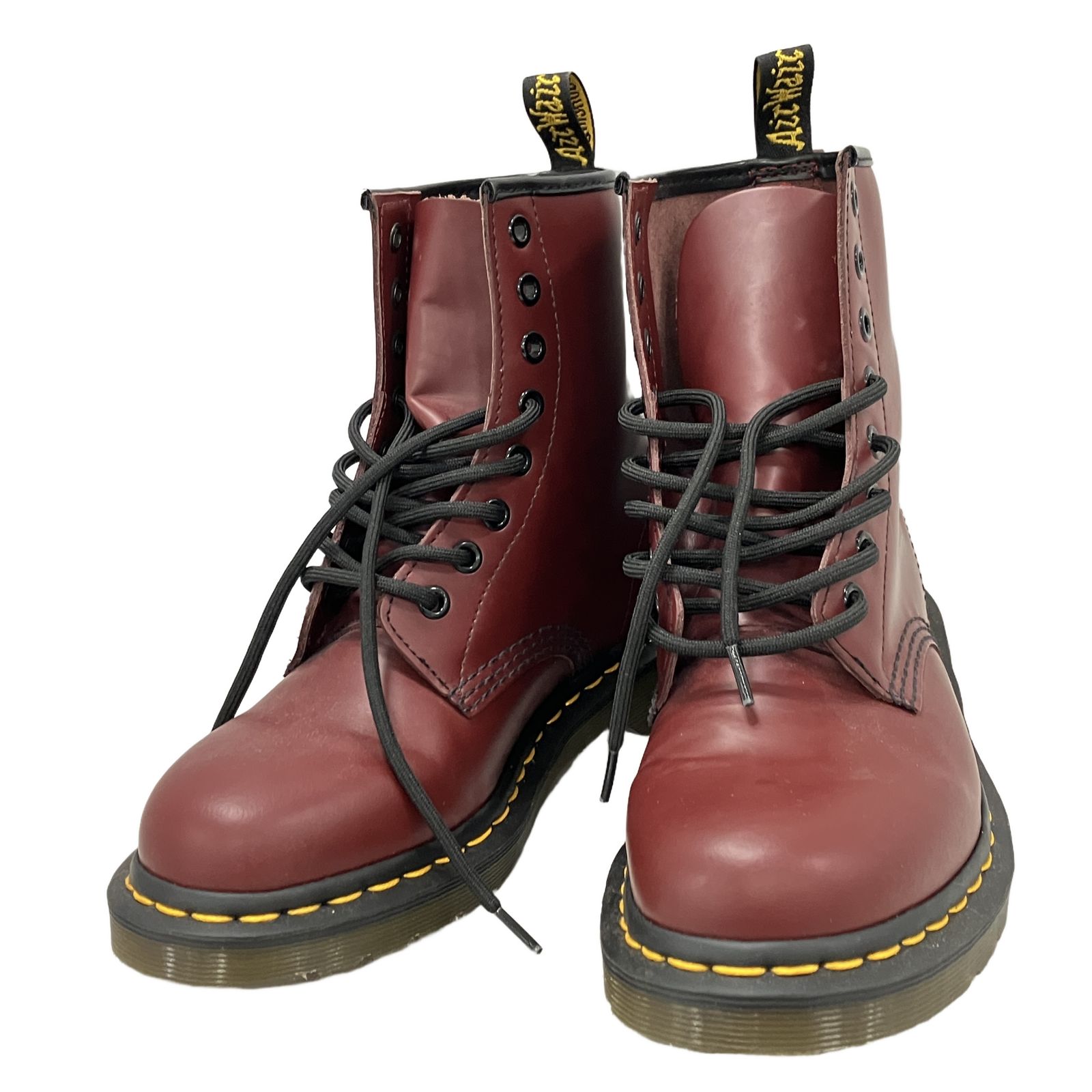 Dr. Martens 10072 レースアップブーツ 8ホール レザー チェリー レディース 24.5-25cm ドクターマーチン 中古 H11167142