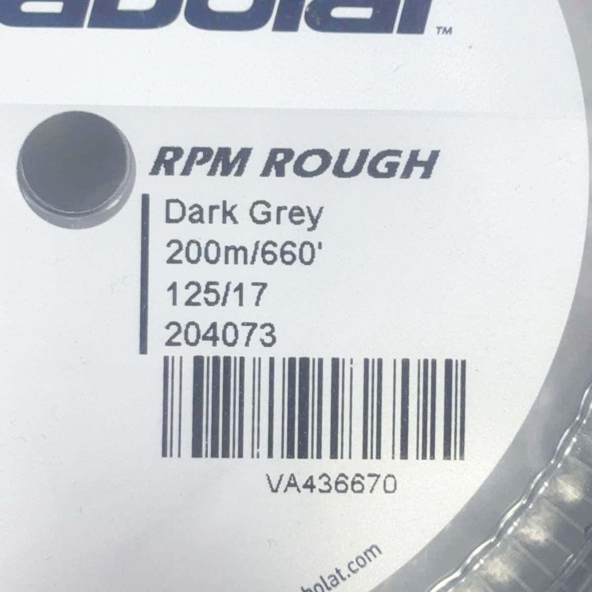 未使用】バボラ RPM ROUGH 125 硬式テニス ストリング ガット 200m 