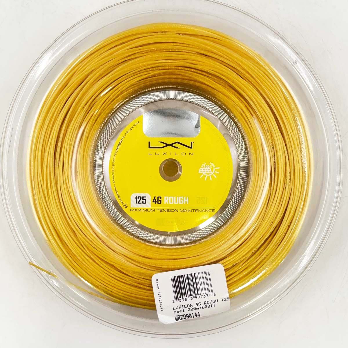 【未使用】LUXILON ルキシロン 4G ROUGH 125 ラフ 硬式 テニス ストリング ガット 200m ロール ゴールド WRZ990144 1.25mm 【未使用】LUXILON ルキシロン 4G ROUGH 125 ラフ 硬式 テニス ストリング ガット 200m ロール ゴールド WRZ990144 1.25mm