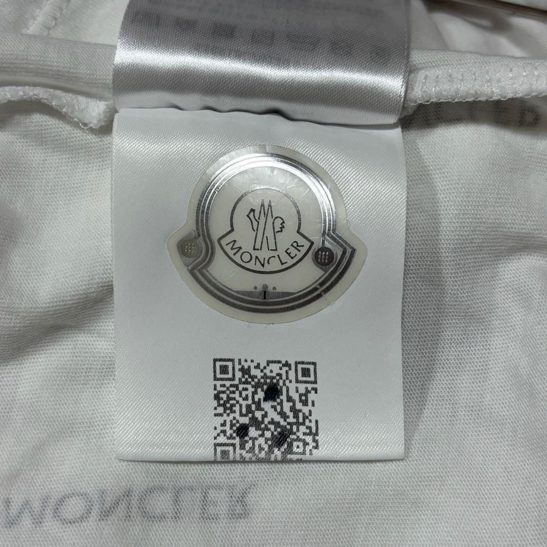 モンクレール ラバーワッペン ホワイト M Tシャツ 国内正規品 5S441 