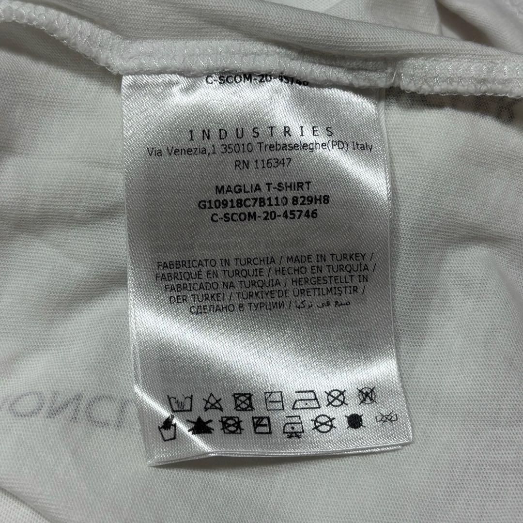 モンクレール ラバーワッペン ホワイト M Tシャツ 国内正規品 5S441 