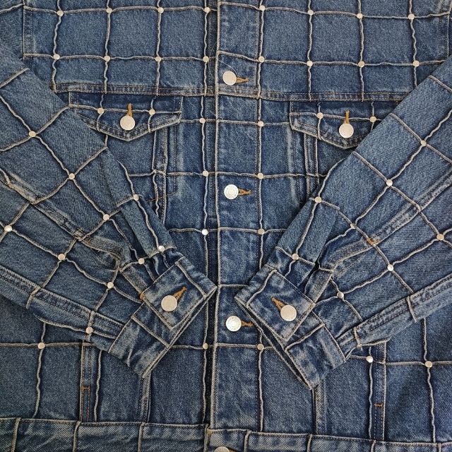 Supreme 新品タグ付き Studded Seam Denim Trucker Jacket SS25J87
