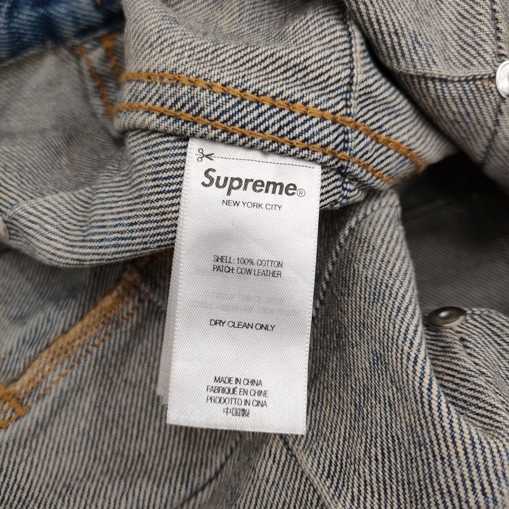 Supreme 新品タグ付き Studded Seam Denim Trucker Jacket SS25J87
