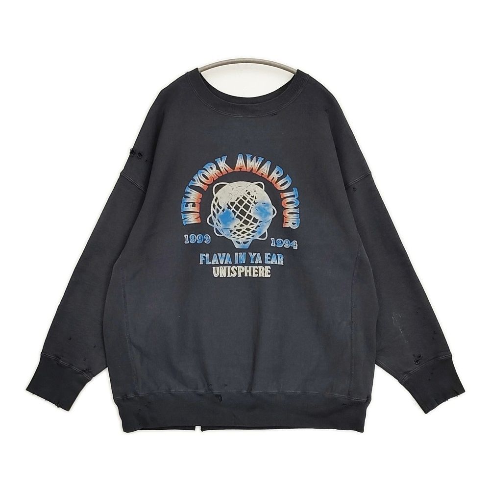 BOWWOW UNISPHERE SWEATSHIRTS 定価28600円 ダメージ加工 サイズXL