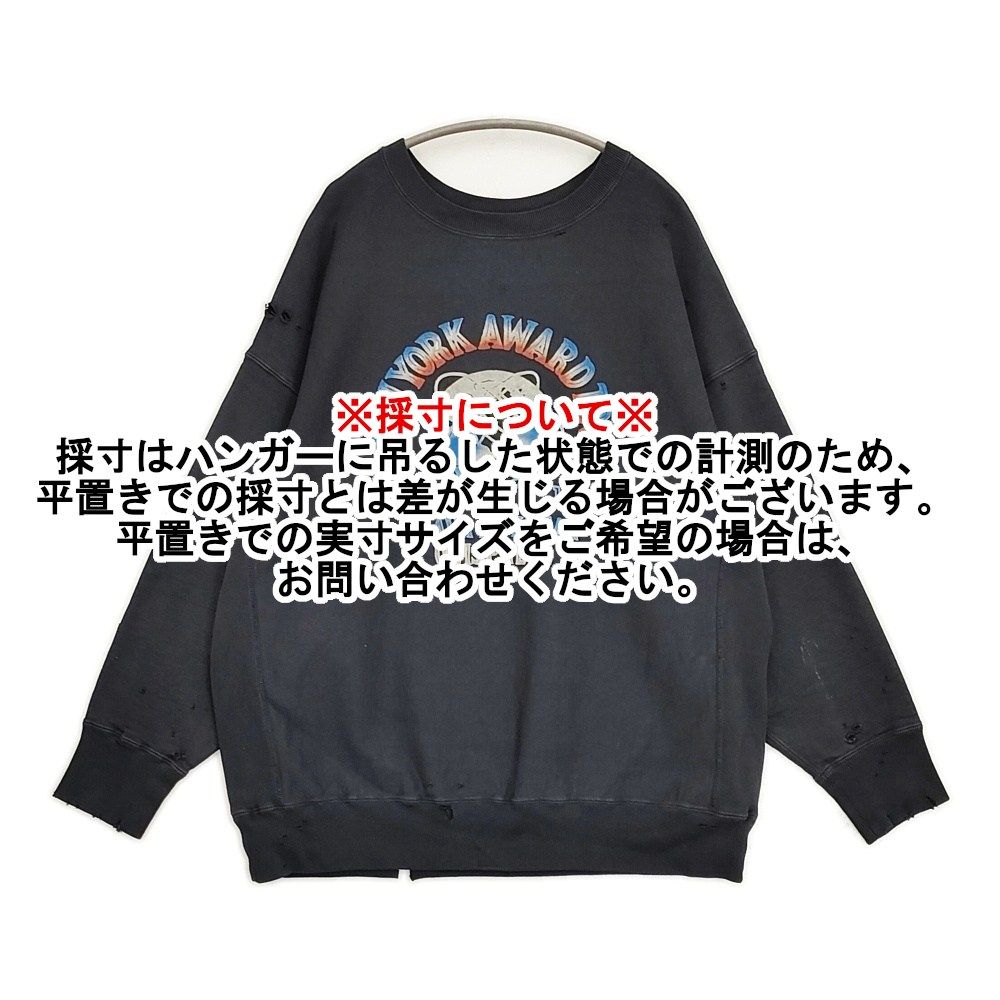 BOWWOW UNISPHERE SWEATSHIRTS 定価28600円 ダメージ加工 サイズXL