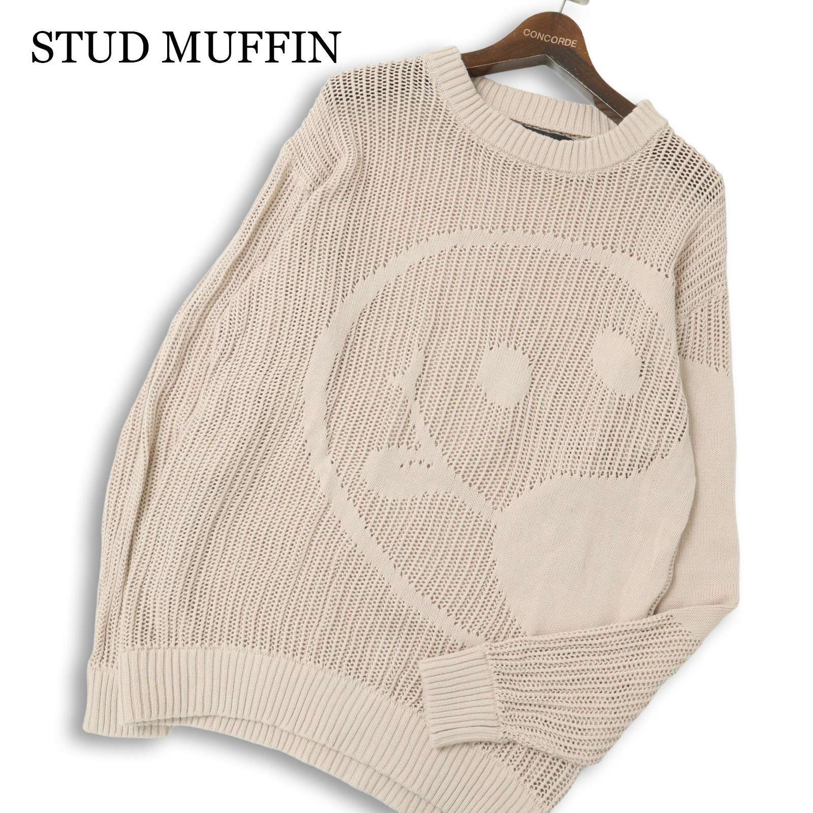 STUD MUFFIN スタッドマフィン 通年 スマイル☆ 透かし編み コットン 