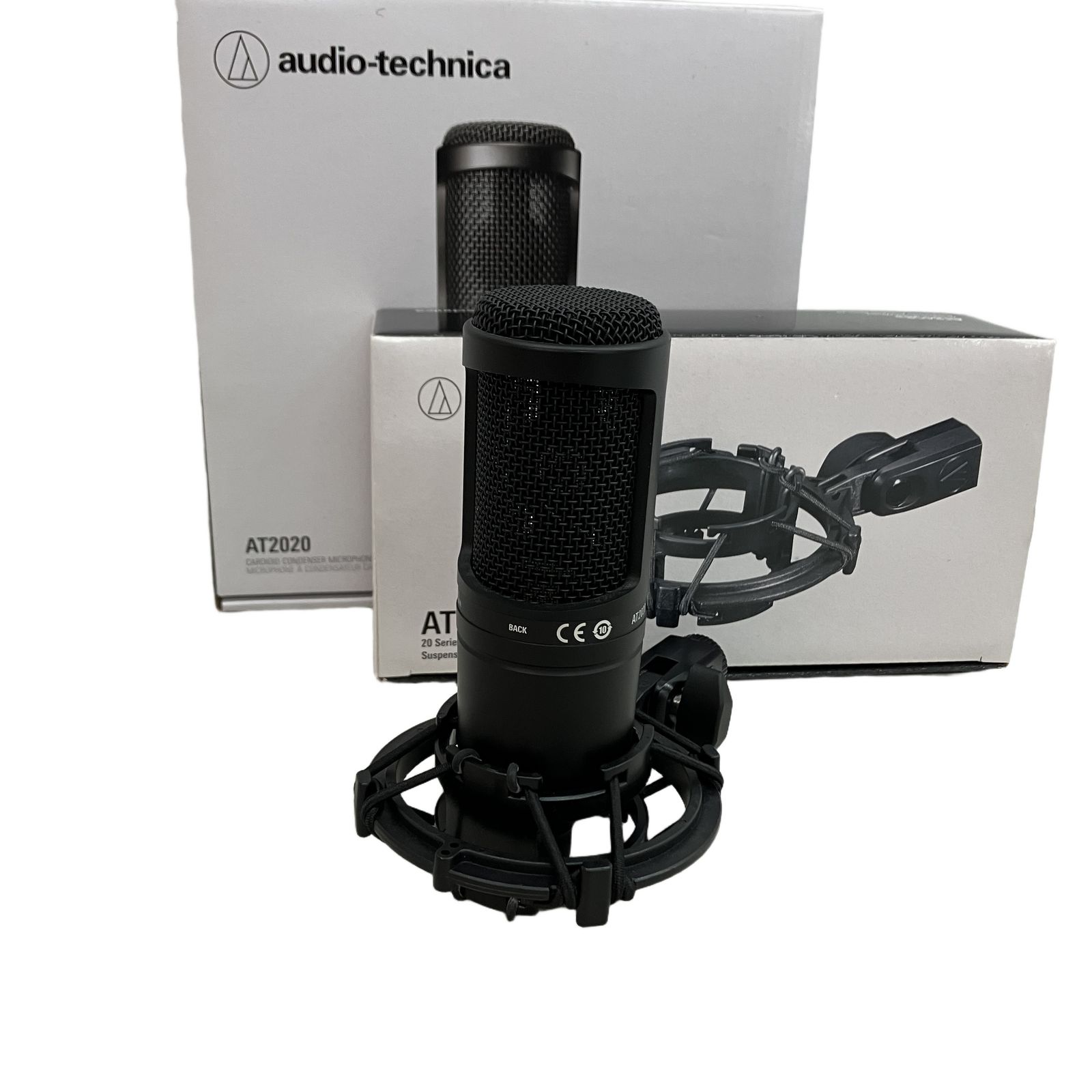 audio-technica AT2020 コンデンサーマイク ショックマウント セット