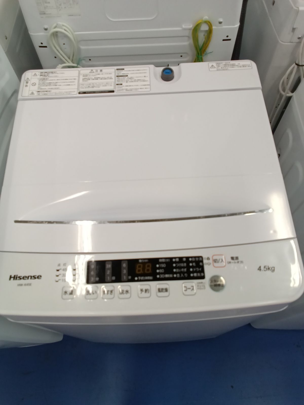 ★リユースのサカイ横浜南店★YM2027 Hisense 洗濯機 HE-K45E 4.5㎏ ２０年製 動作確認／クリーニング済み ☆関東地域限定販売☆リユースのサカイ横浜南店☆ Hisense 洗濯機 HW