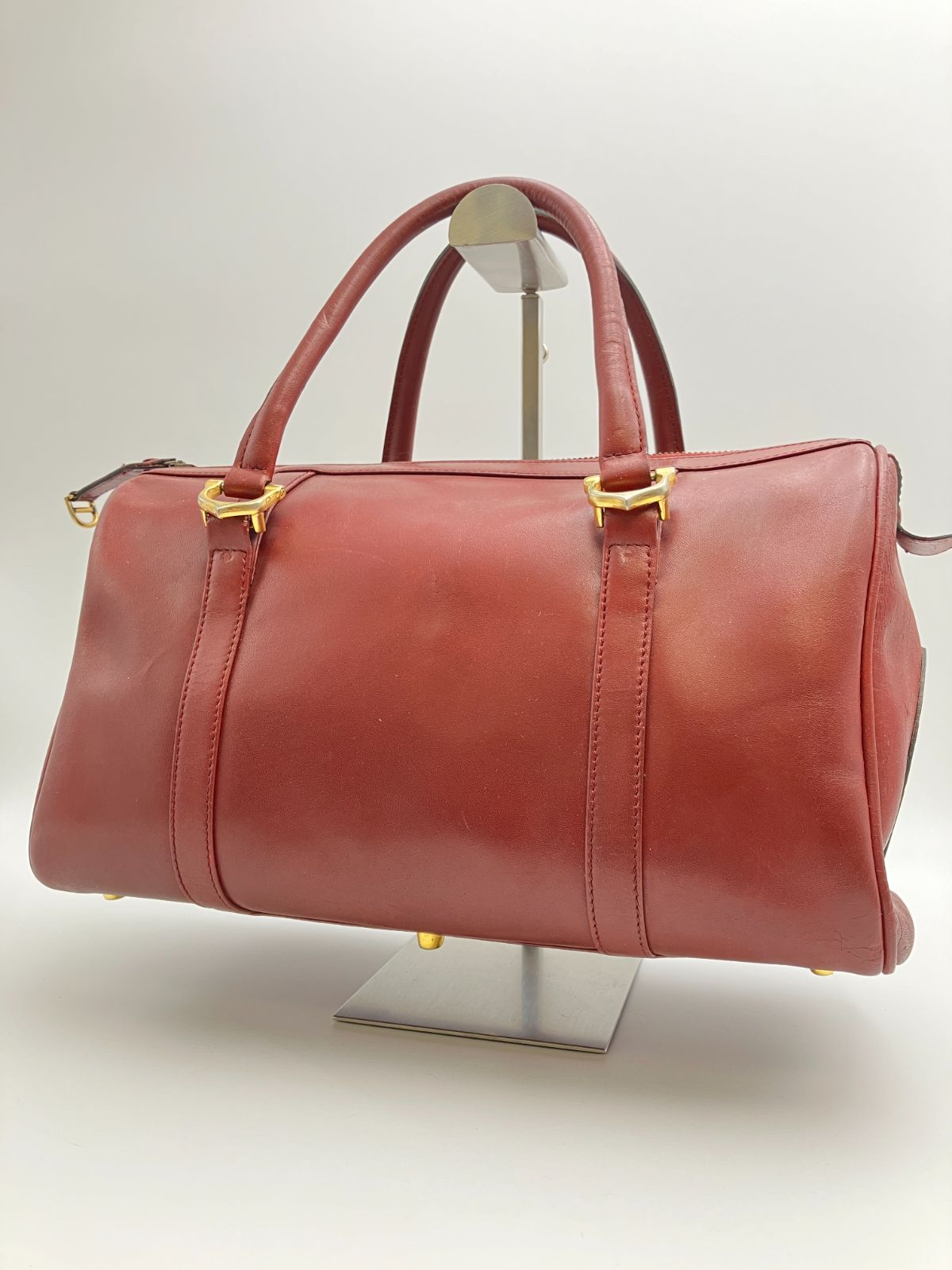 Cartier　カルティエ　ミニボストンバッグ　マストライン　ボルドー系　1733