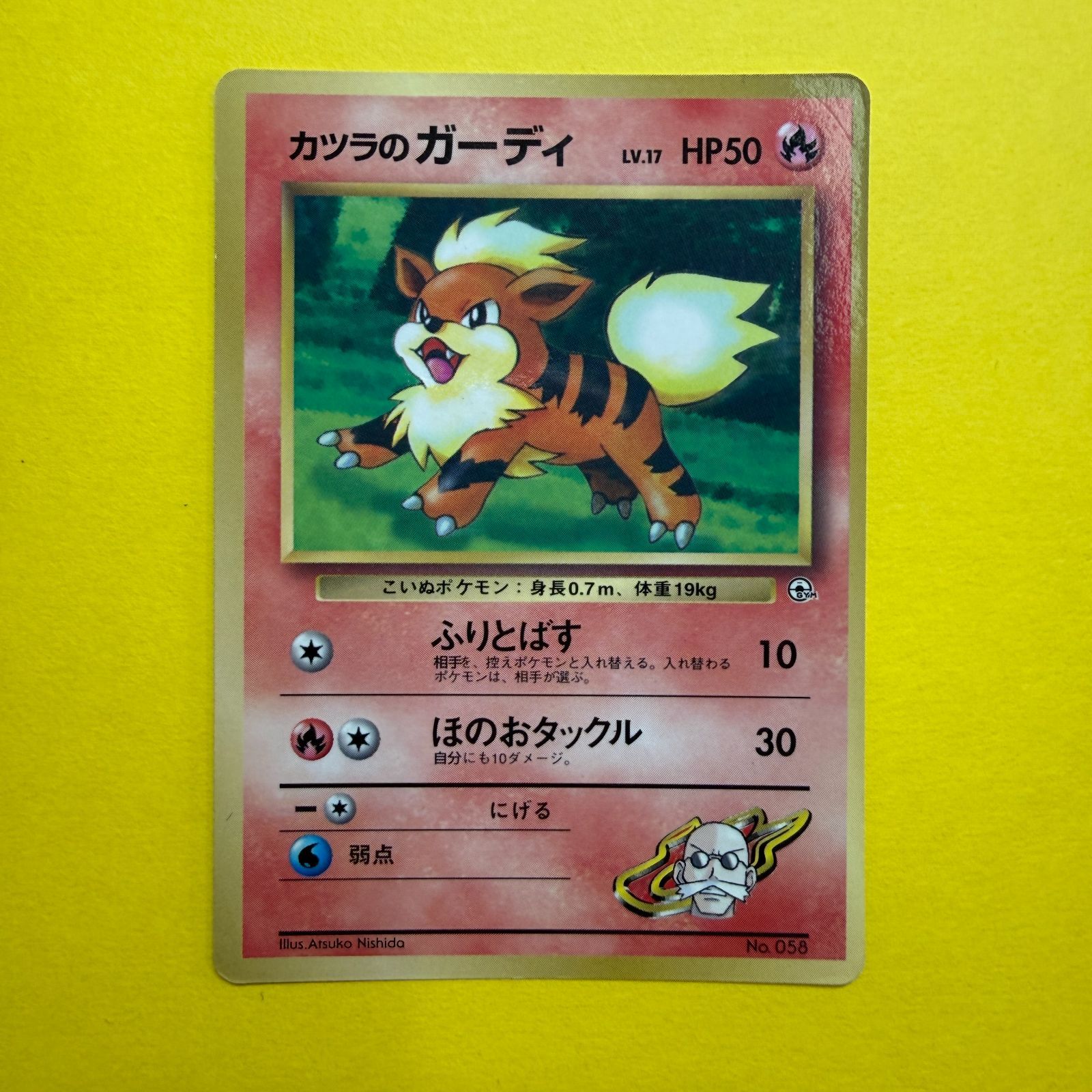 カツラのガーディ　旧裏 ポケモンカード カツラのガーディ 旧裏 1枚の通販 RUTO（1789517982