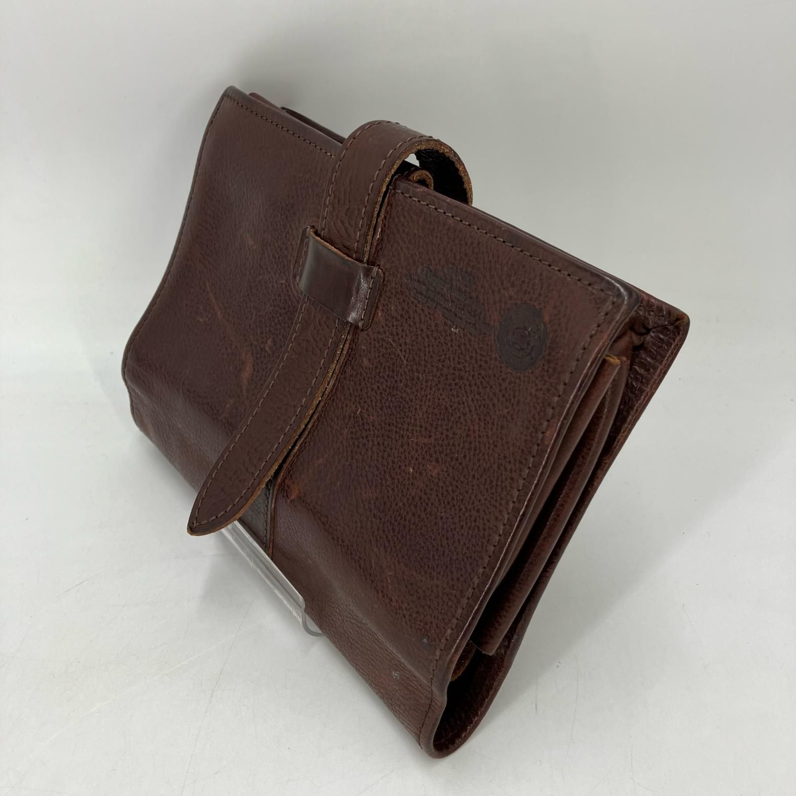 イオン広店】 中古 GANZO | ガンゾ クラッチバッグ ブラウン 【121 