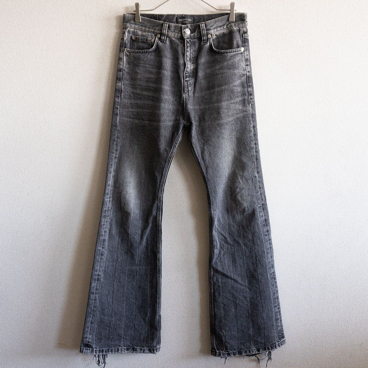 22AW】BALENCIAGA【Flared denim】XS バレンシアガ フレア ブラック 