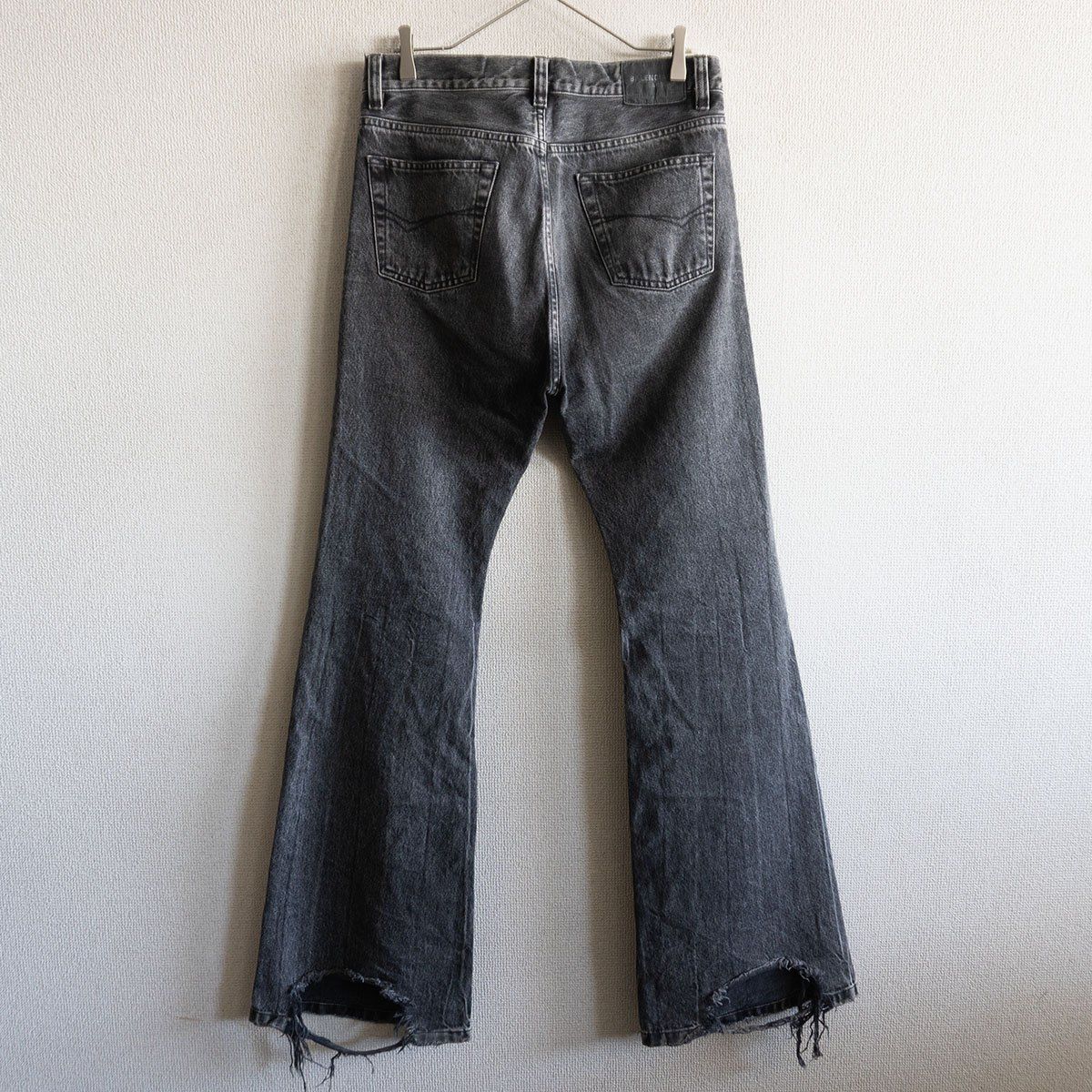 22AW】BALENCIAGA【Flared denim】XS バレンシアガ フレア ブラック