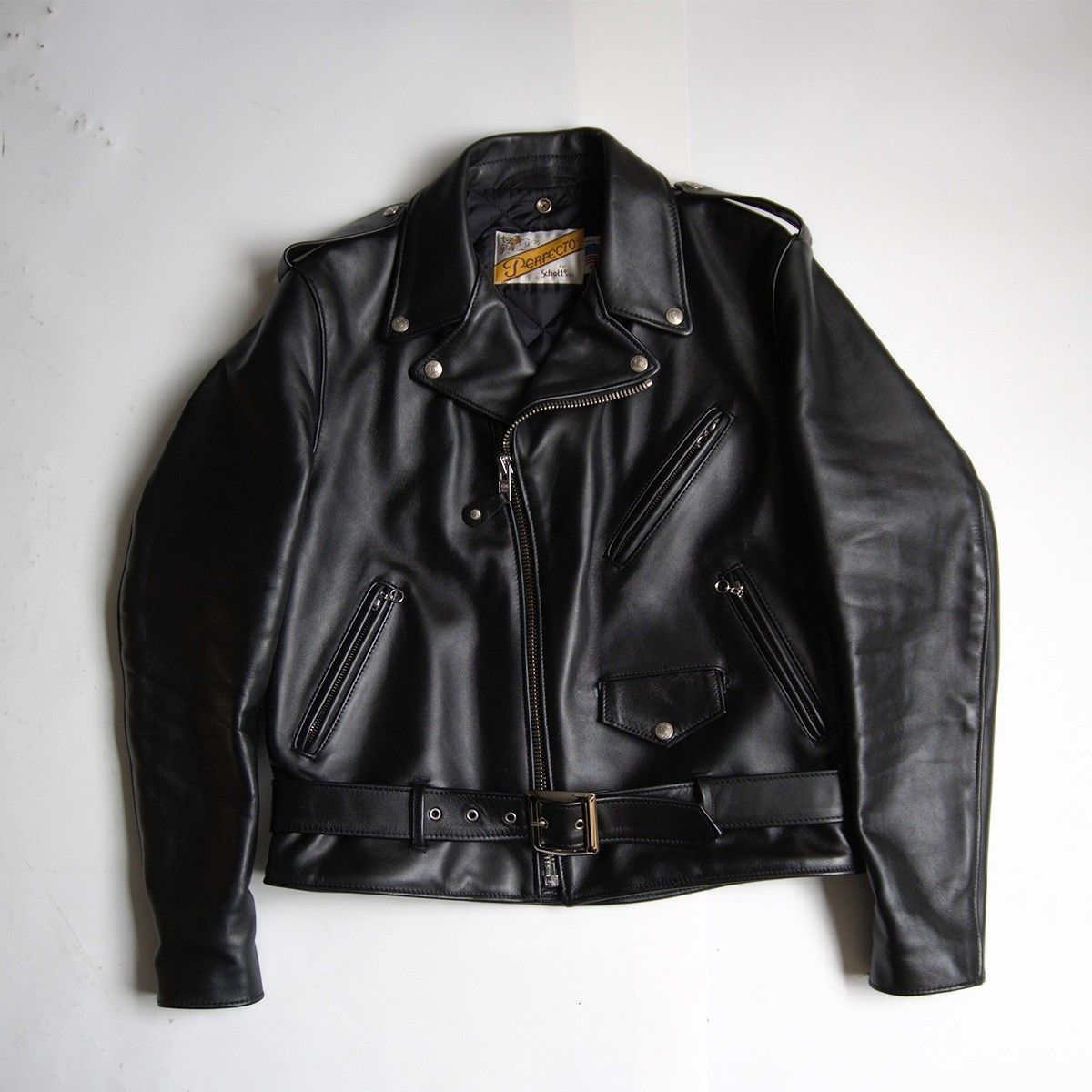 美品/ビッグサイズ】SCHOTT【618/ダブルライダース ジャケット】42 