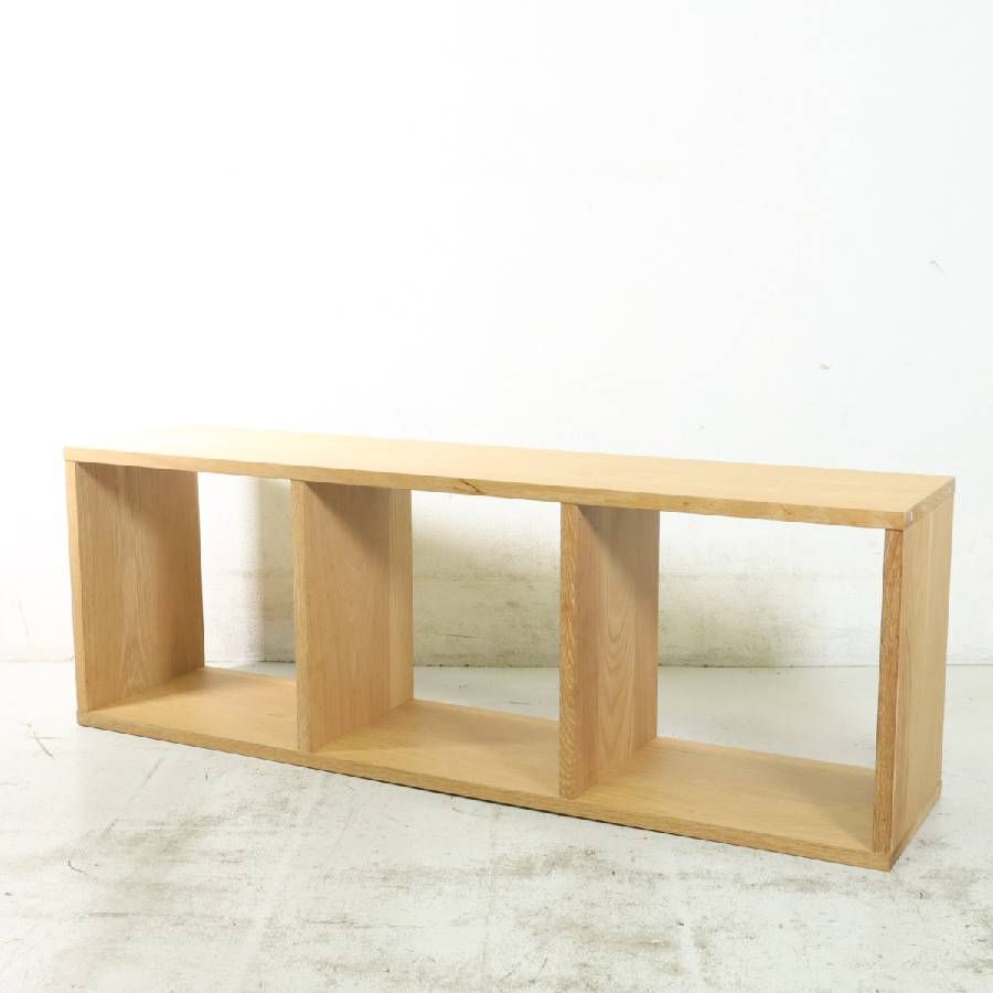 無印良品 スタッキングシェルフ 3段 オーク材 幅42×奥行28.5×高さ121cm