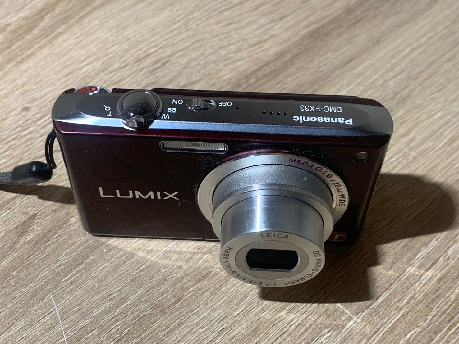 0191 Panasonic Lumix DMC-FX33 ブラウン デジカメ 動作確認済み【ネ