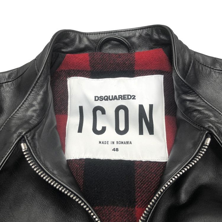 Dsquared2 ディースクエアード ICON シングル ライダースジャケット