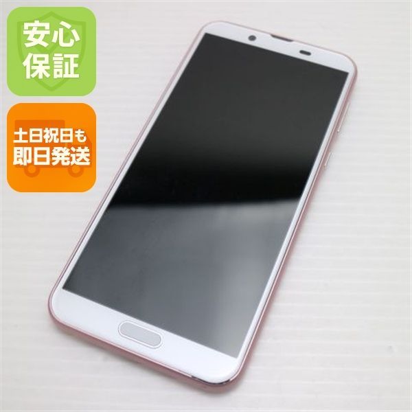 美品 SH-M08 AQUOS sense2 フレンチピンク スマホ 本体 白ロム 土日祝